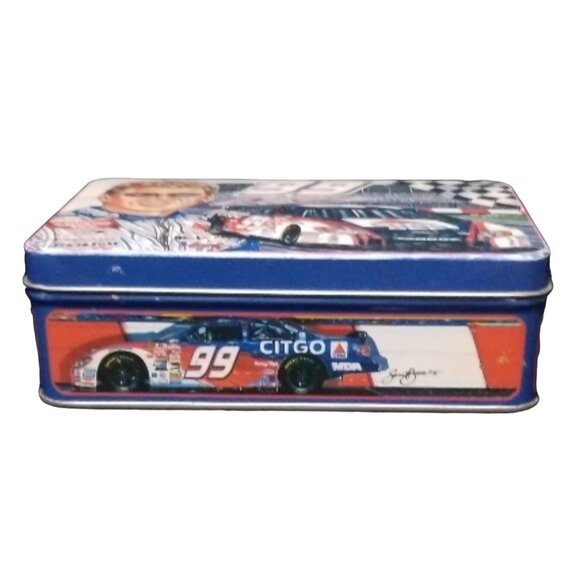 Vintage Nascar Jeff Burton #99 Tin Box  Citgo Sam Bass Series Kraft Racing - Picture 6 of 6